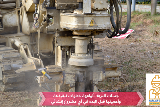 004- جسات التربة: أنواعها، خطوات تنفيذها، وأهميتها قبل البدء في أي مشروع إنشائي